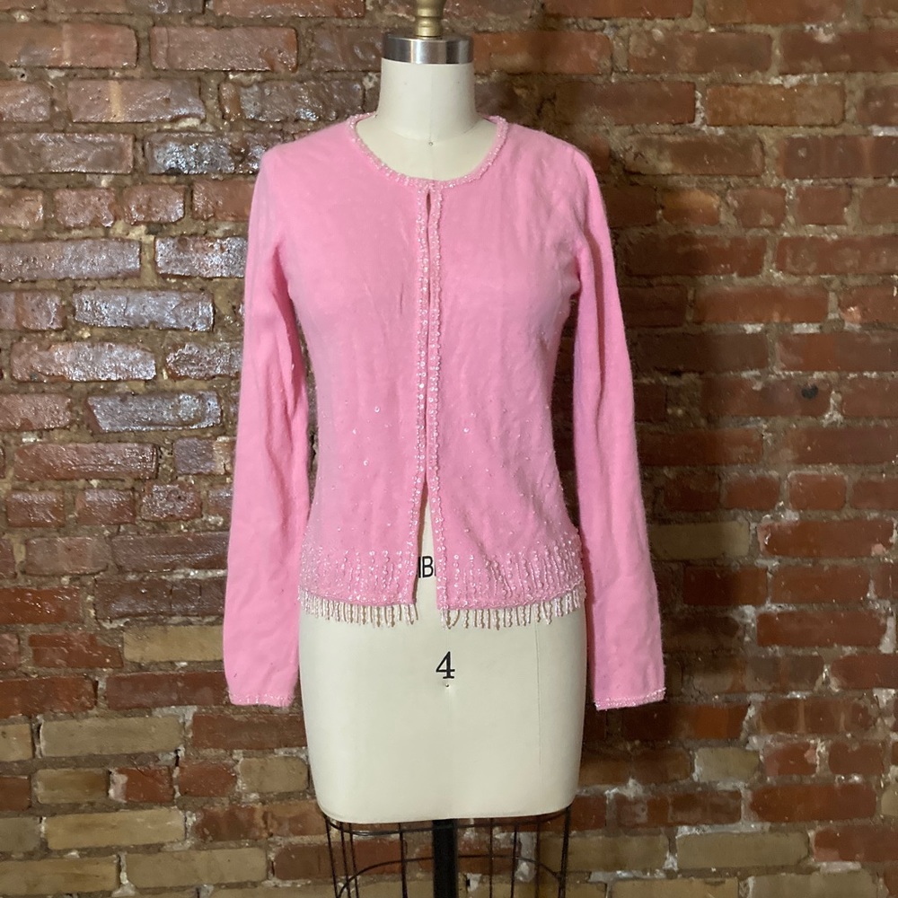 Y2k beaded cardigan
